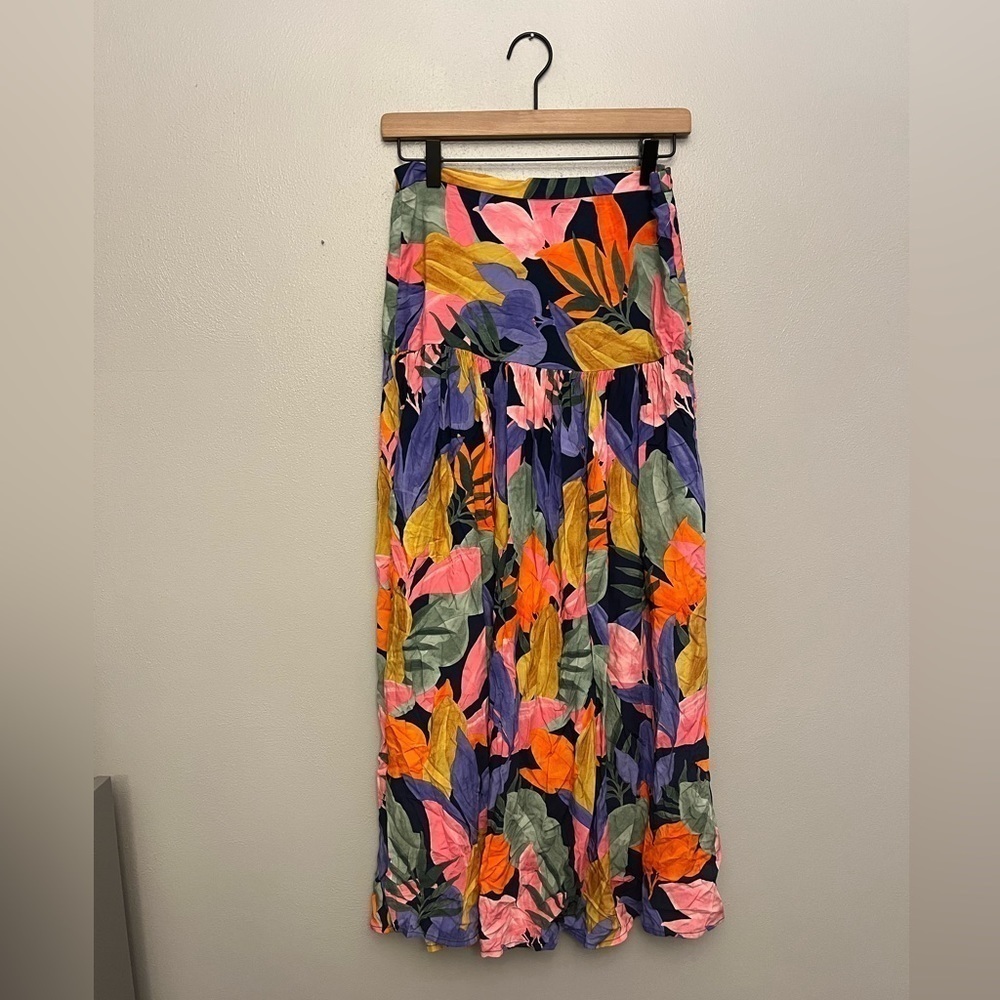 NWT Abel the Label Anthropologie Leonard Floral Maxi Skirt - Size Small
